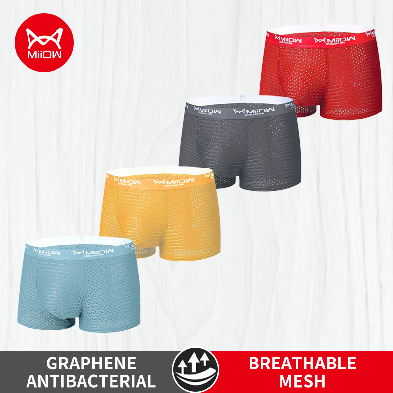 Boxer Shorts Modal - Ata iOW 4Pcs Ice injMen Sous-Vêtements