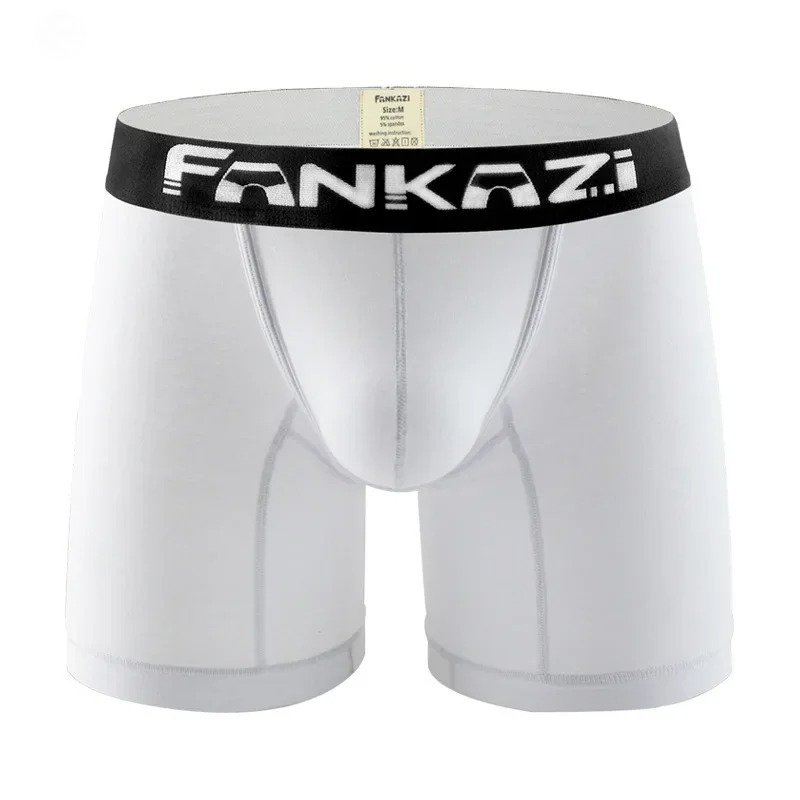 Long Leg Trunk Men - Caleçons boxers longs en coton pour