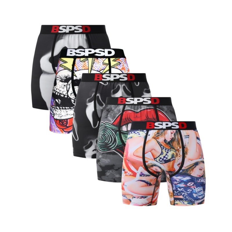 Boxer Shorts Modal - 5 pièces Sexy hommes sous-vêtements boxeurs