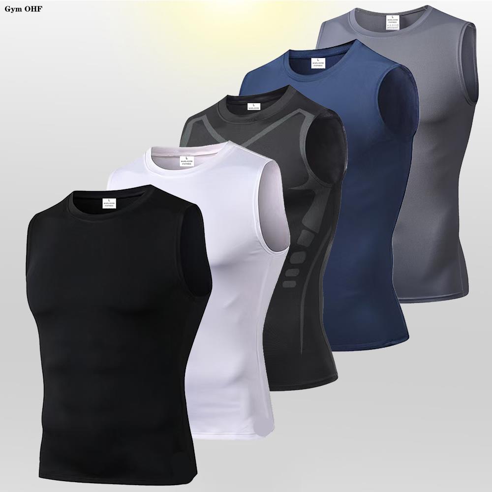 Sleeveless Undershirt - Débardeur de Compression pour hommes, gilet