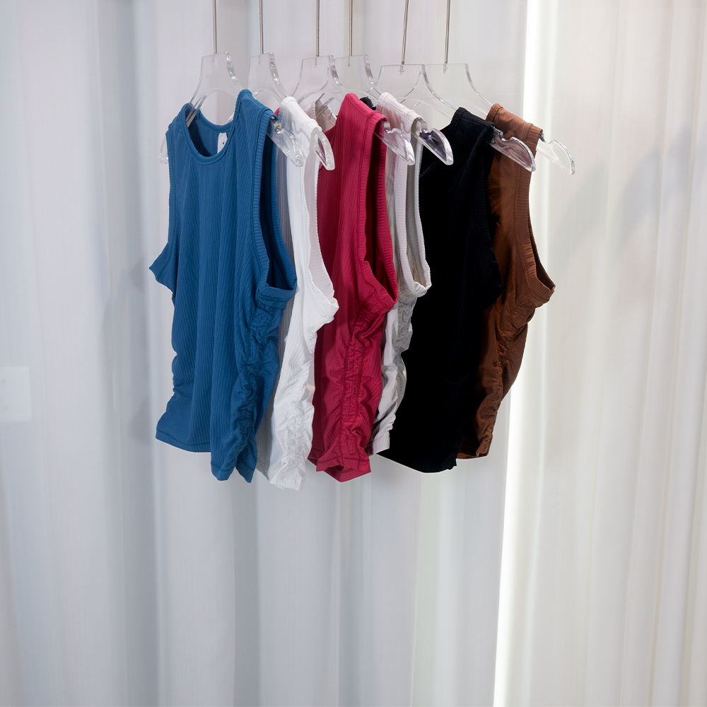 Tank Top Ribbed - Débardeur côtelé sans manches pour le
