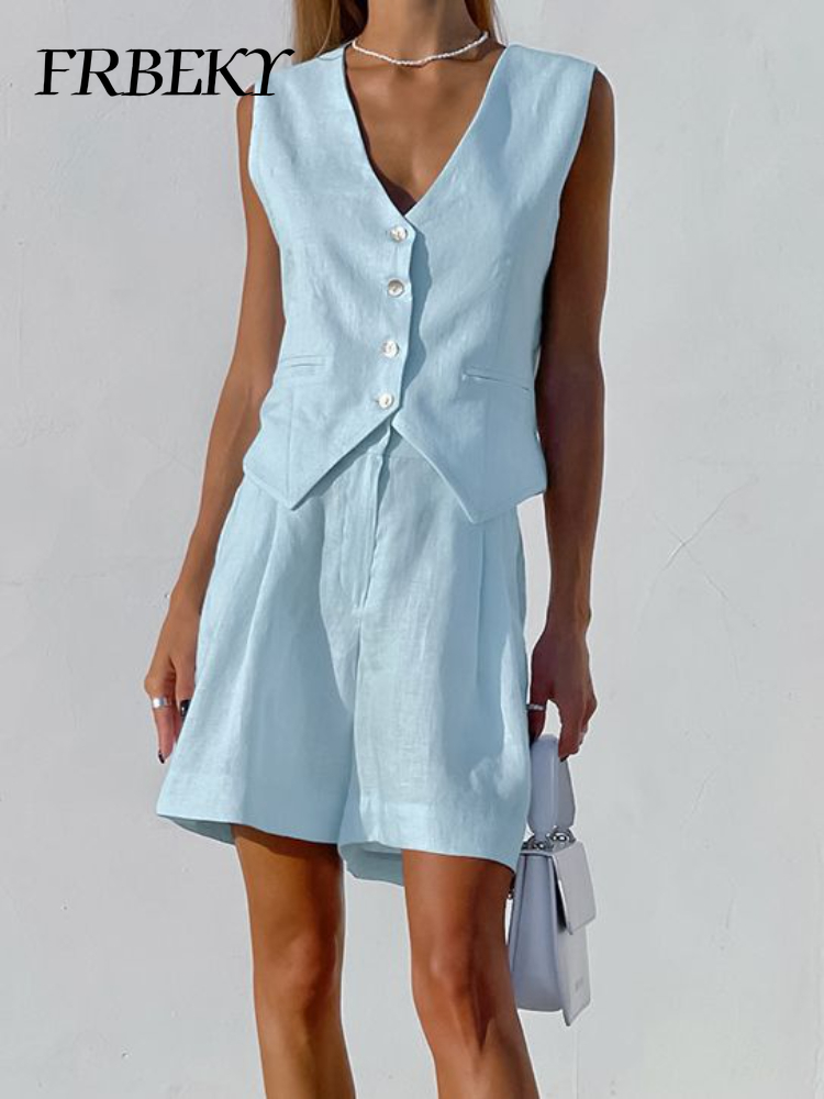 Ensembles courts en coton et l - Sleeveless Undershirt avis et prix