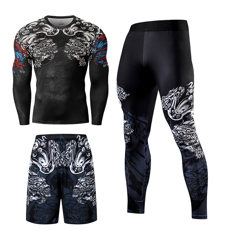 2/3 pièces hommes Jiu jitsu su - Compression Long Pant avis et prix