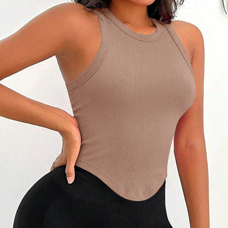 Débardeur court côtelé pour fe - Tank Top Ribbed avis et prix