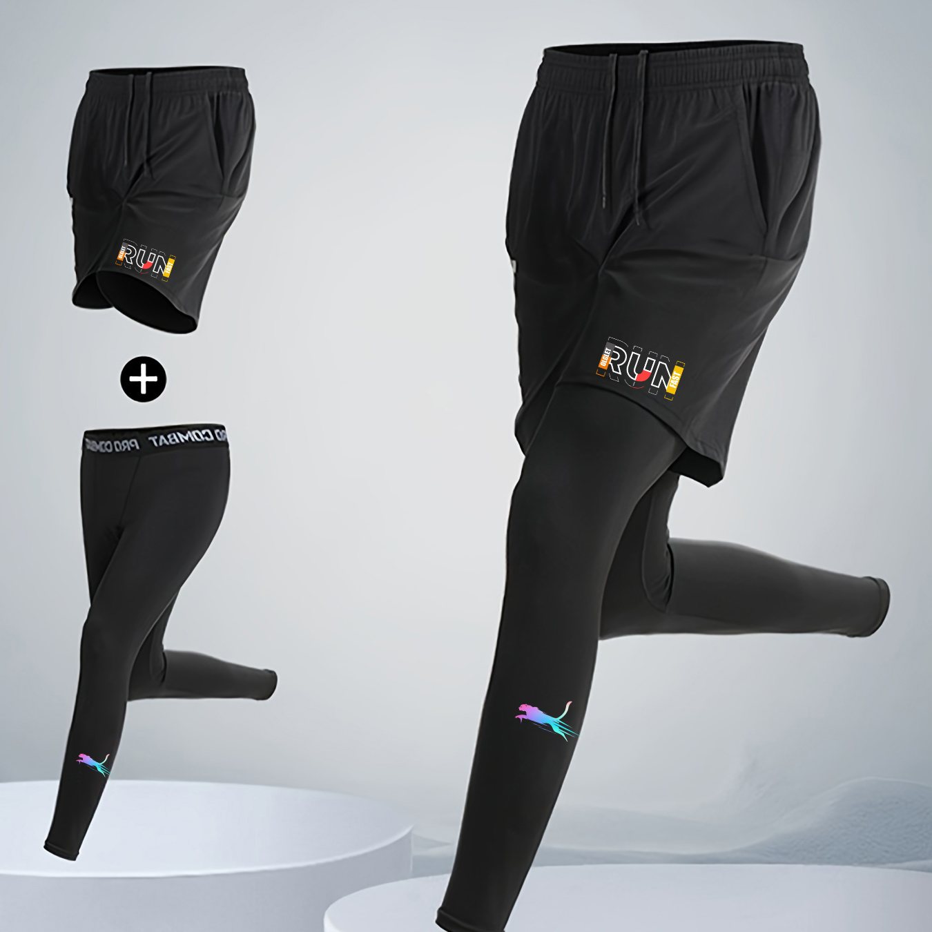Ensemble de course à pied pour - Compression Shorts Athletes avis et prix