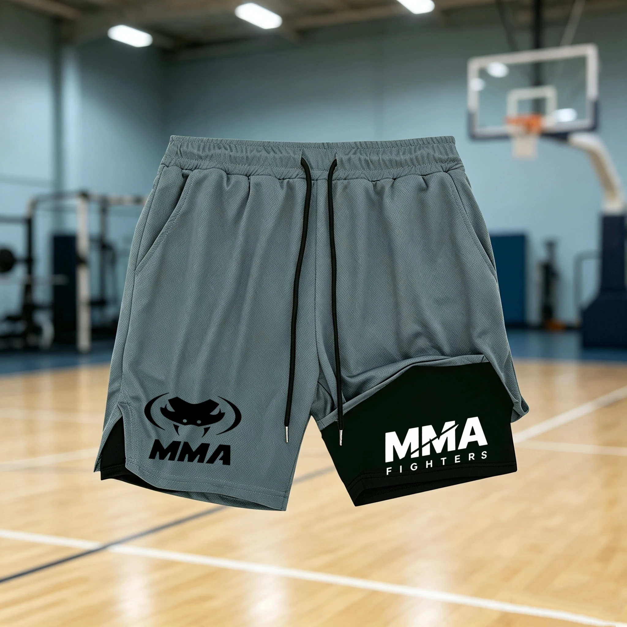 Shorts de combat MMA 2 en 1 po - Compression Shorts Athletes avis et prix