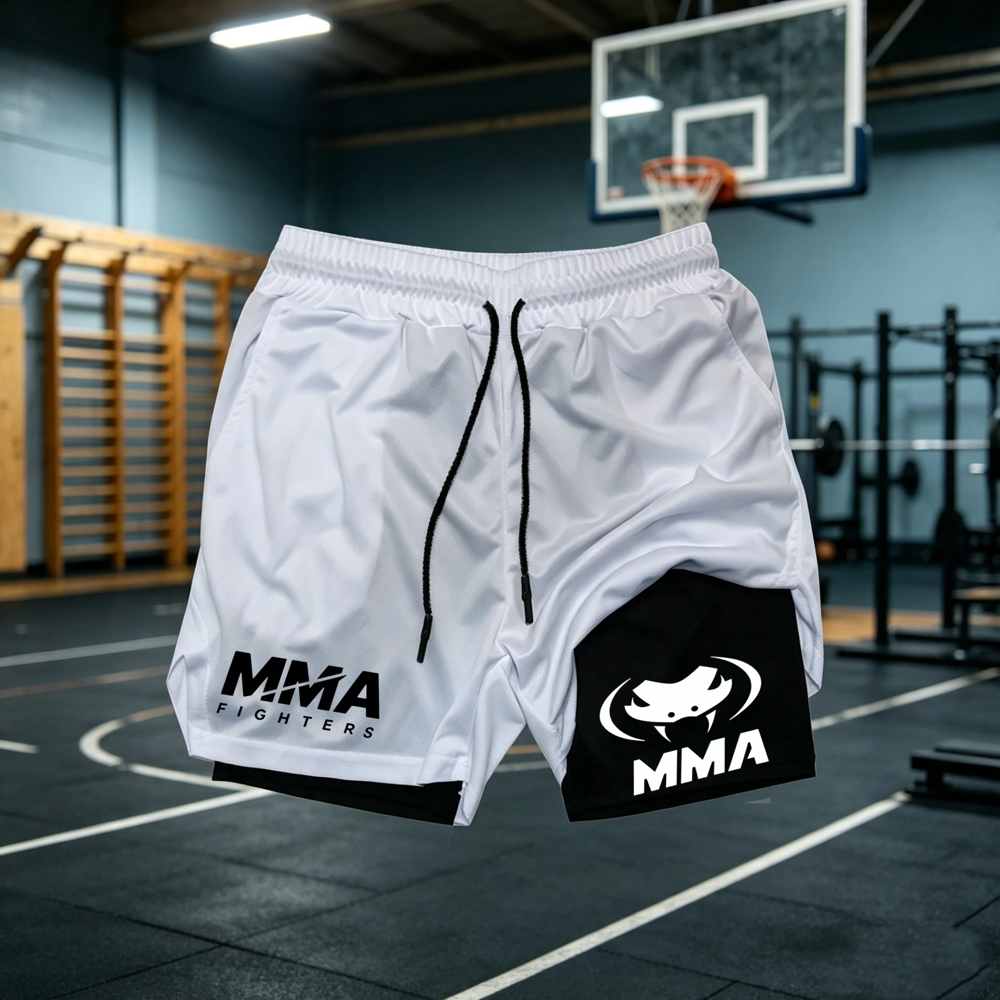 Shorts de combat MMA 2 en 1 po - Compression Shorts Athletes avis et prix